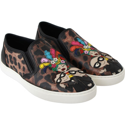 Dolce & Gabbana Leather Leopard #dgfamily Loafers Shoes Dolce & Gabbana