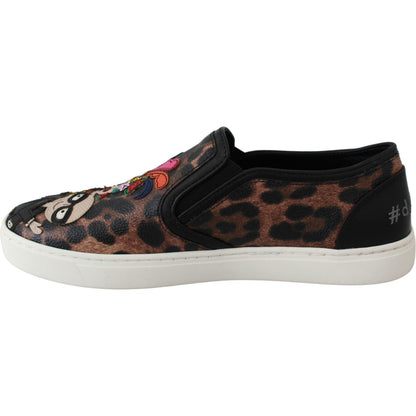 Dolce & Gabbana Leather Leopard #dgfamily Loafers Shoes Dolce & Gabbana