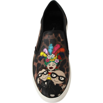 Dolce & Gabbana Leather Leopard #dgfamily Loafers Shoes Dolce & Gabbana