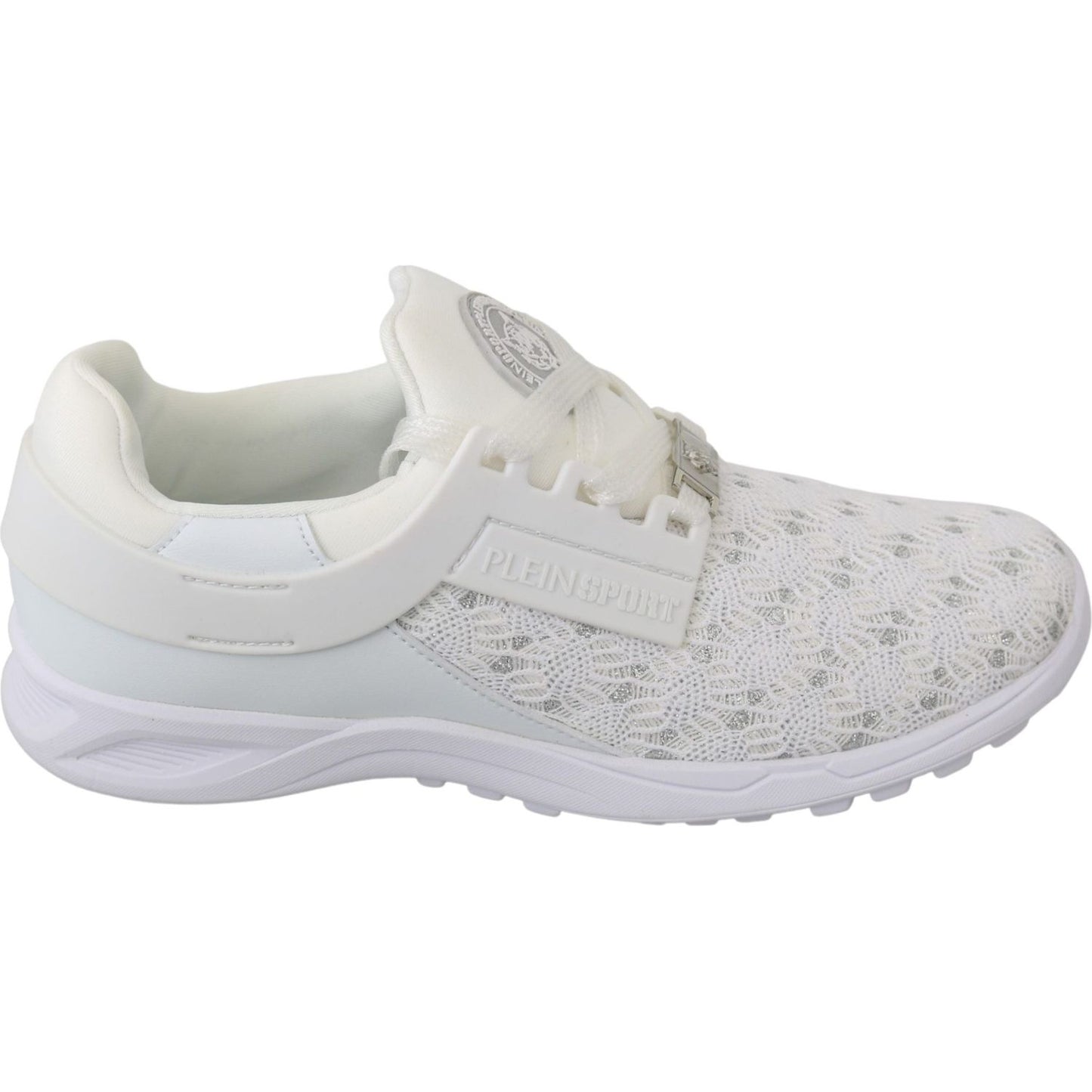 Philipp Plein White Polyester Casual Sneakers Shoes Philipp Plein