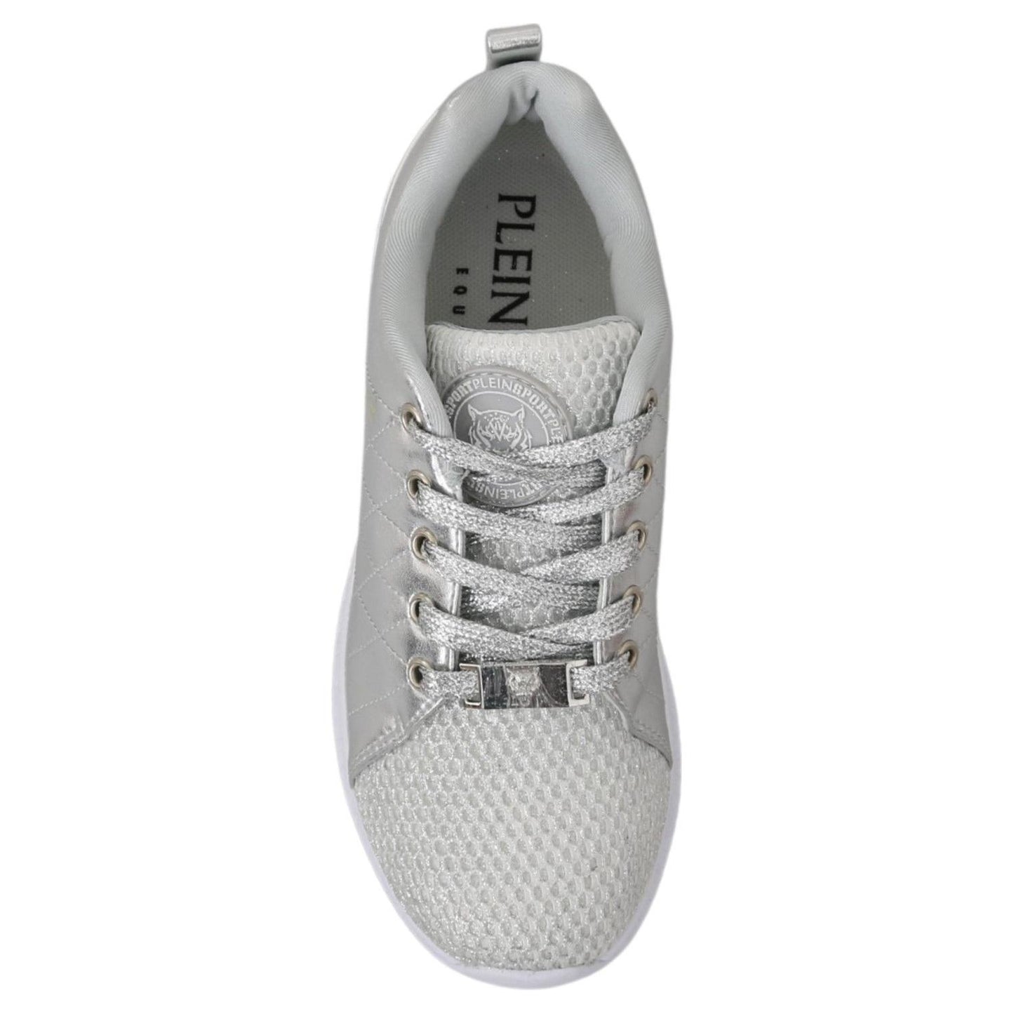 Philipp Plein Gisella Silver Polyester Sneakers Shoes Philipp Plein