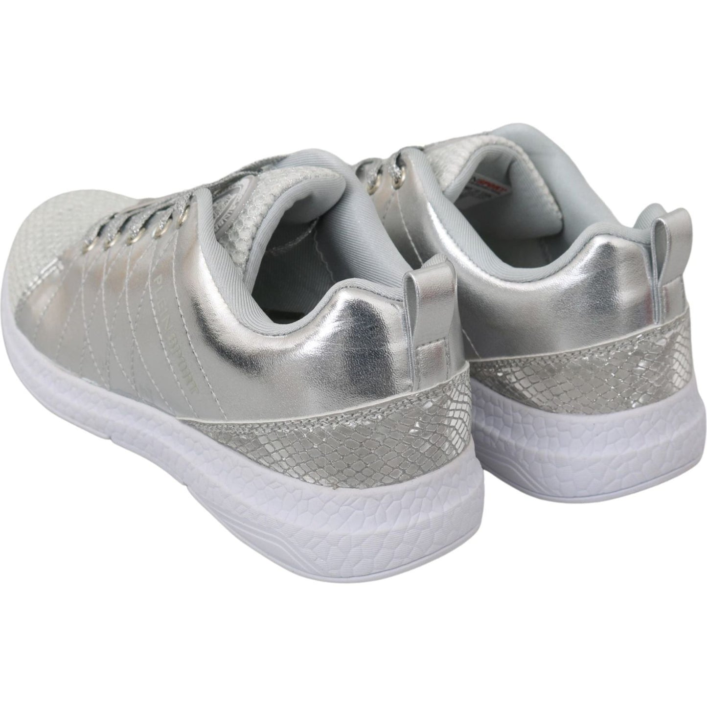 Philipp Plein Gisella Silver Polyester Sneakers Shoes Philipp Plein