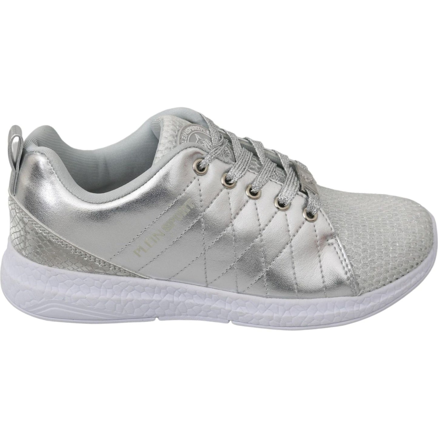 Philipp Plein Gisella Silver Polyester Sneakers Shoes Philipp Plein