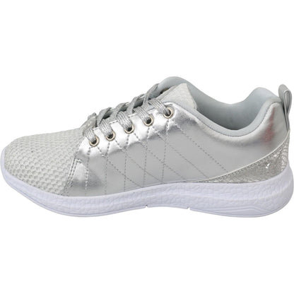 Philipp Plein Gisella Silver Polyester Sneakers Shoes Philipp Plein