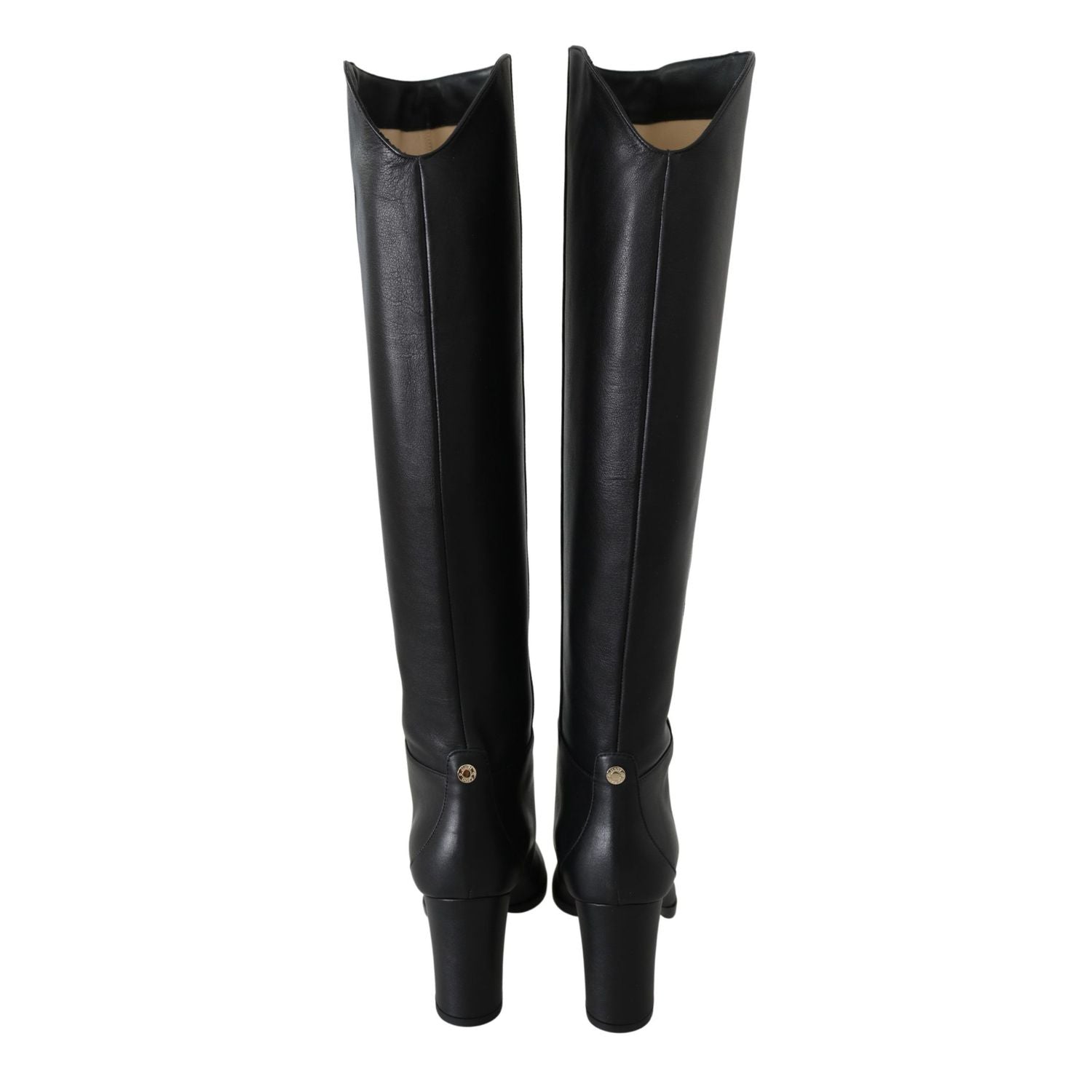 Jimmy Choo Black Leather Madalie 80 Boots Shoes
