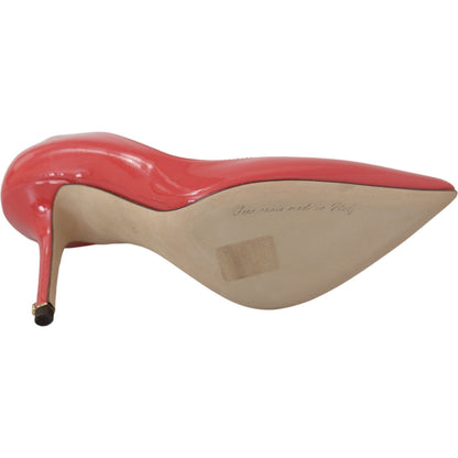 Dolce & Gabbana Dark Pink Patent Leather Heels Pumps Dolce & Gabbana
