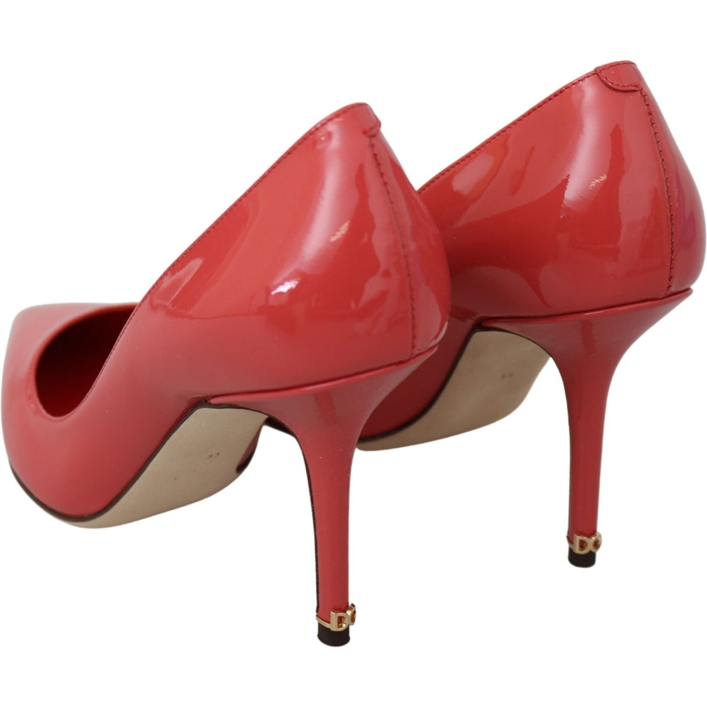 Dolce & Gabbana Dark Pink Patent Leather Heels Pumps Dolce & Gabbana