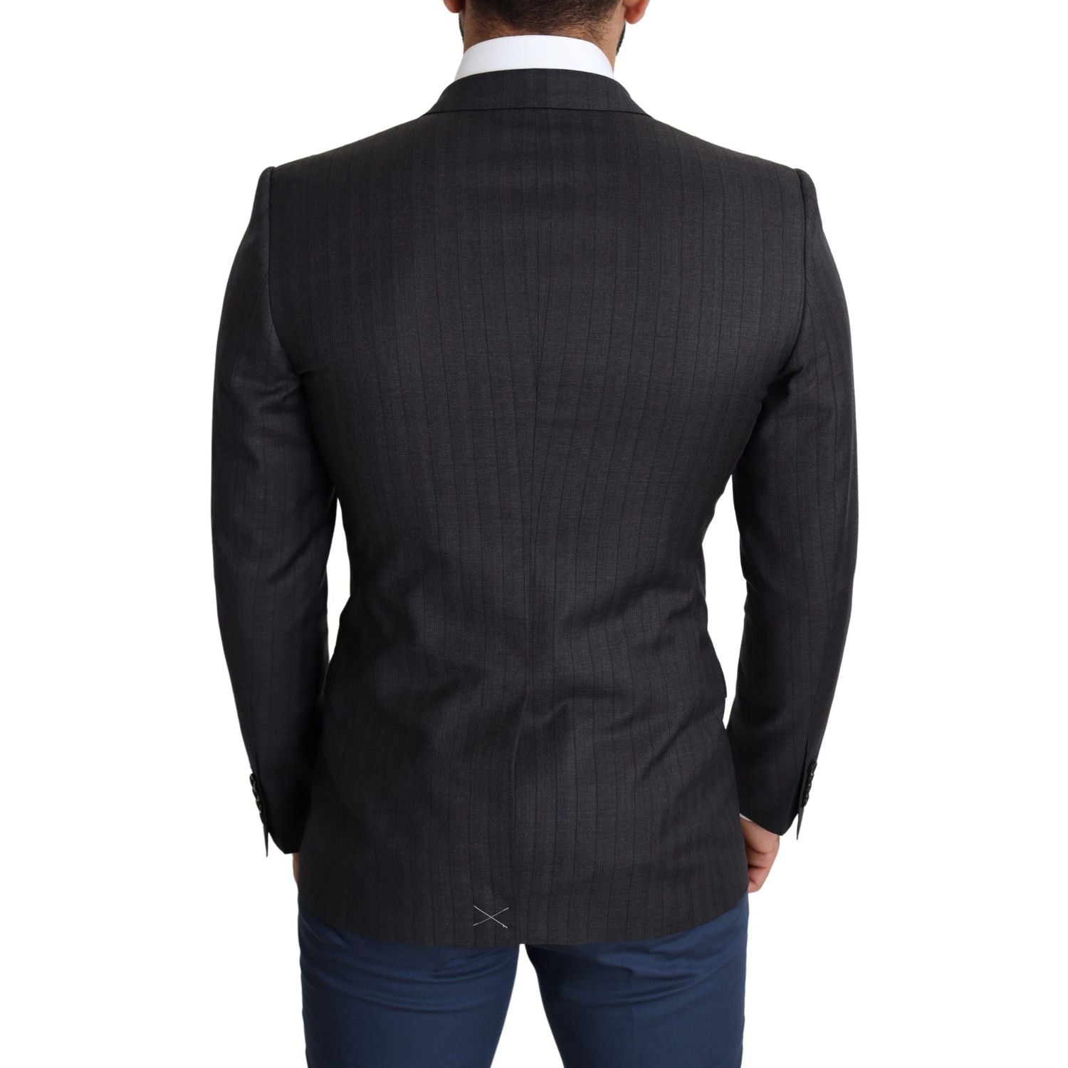 Dolce & Gabbana Black Wool Single Breasted Coat MARTINI Blazer