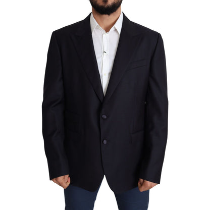 Dolce & Gabbana Black Wool Single Breasted NAPOLI Blazer