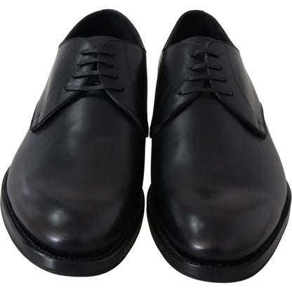 Dolce & Gabbana Black Leather SARTORIA Hand Made Shoes Dolce & Gabbana