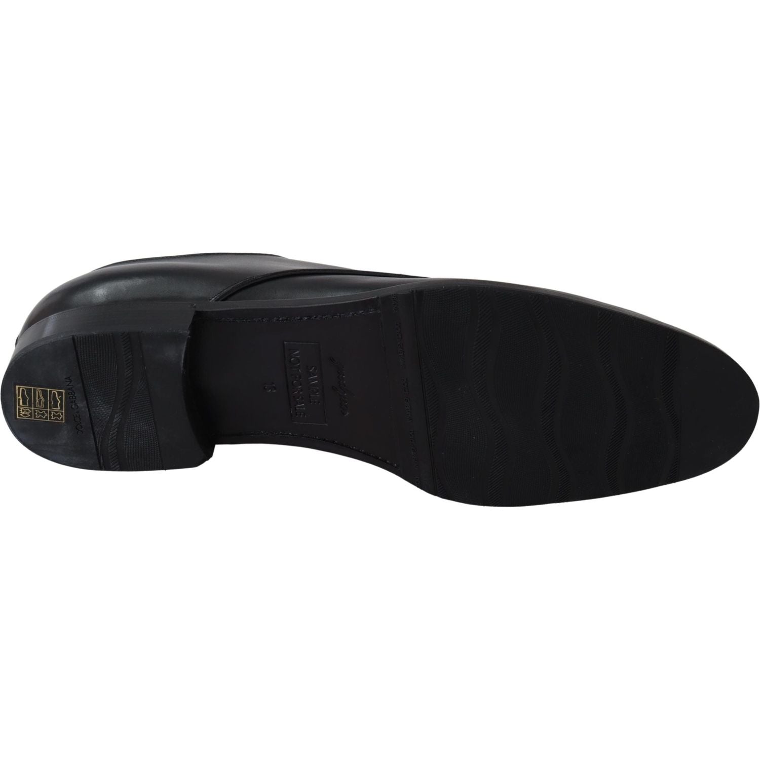 Dolce & Gabbana Black Leather SARTORIA Hand Made Shoes