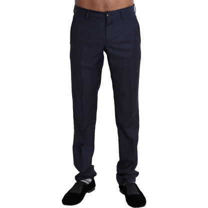 Dolce & Gabbana Navy Blue Dress Formal Men Trouser Pants Dolce & Gabbana