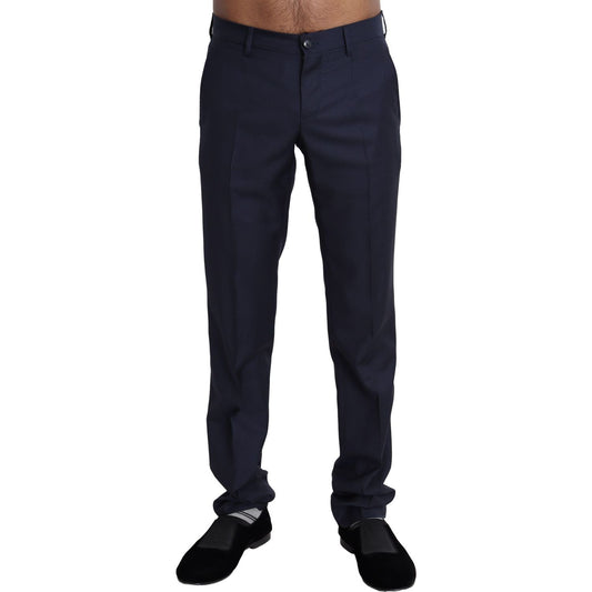 Dolce & Gabbana Navy Blue Dress Formal Men Trouser Pants Dolce & Gabbana