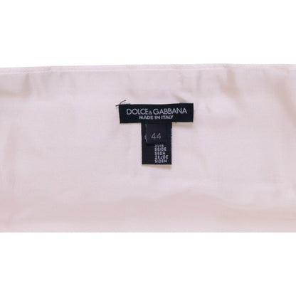 Dolce & Gabbana White Waist Tuxedo Smoking Belt Cummerbund Dolce & Gabbana