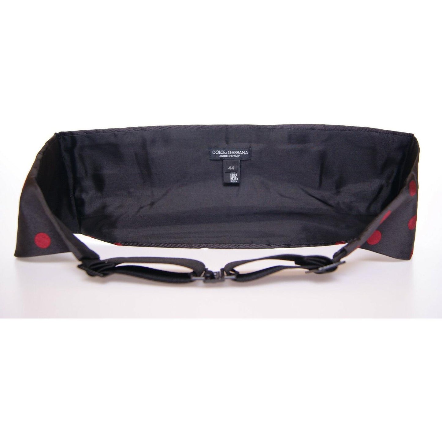 Dolce & Gabbana Black Waist Smoking Tuxedo Cummerbund Belt Dolce & Gabbana