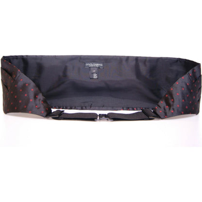 Dolce & Gabbana Black Waist Tuxedo Smoking Belt Cummerbund Dolce & Gabbana