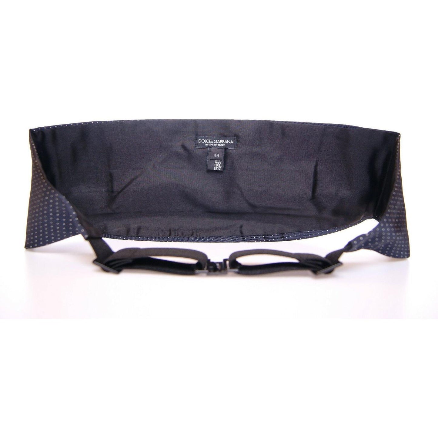 Dolce & Gabbana Blue Waist Smoking Tuxedo Cummerbund Belt Dolce & Gabbana