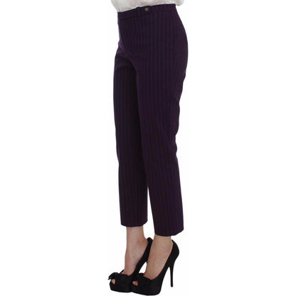 BENCIVENGA Purple Striped Stretch Coat Blazer Pants Suit BENCIVENGA