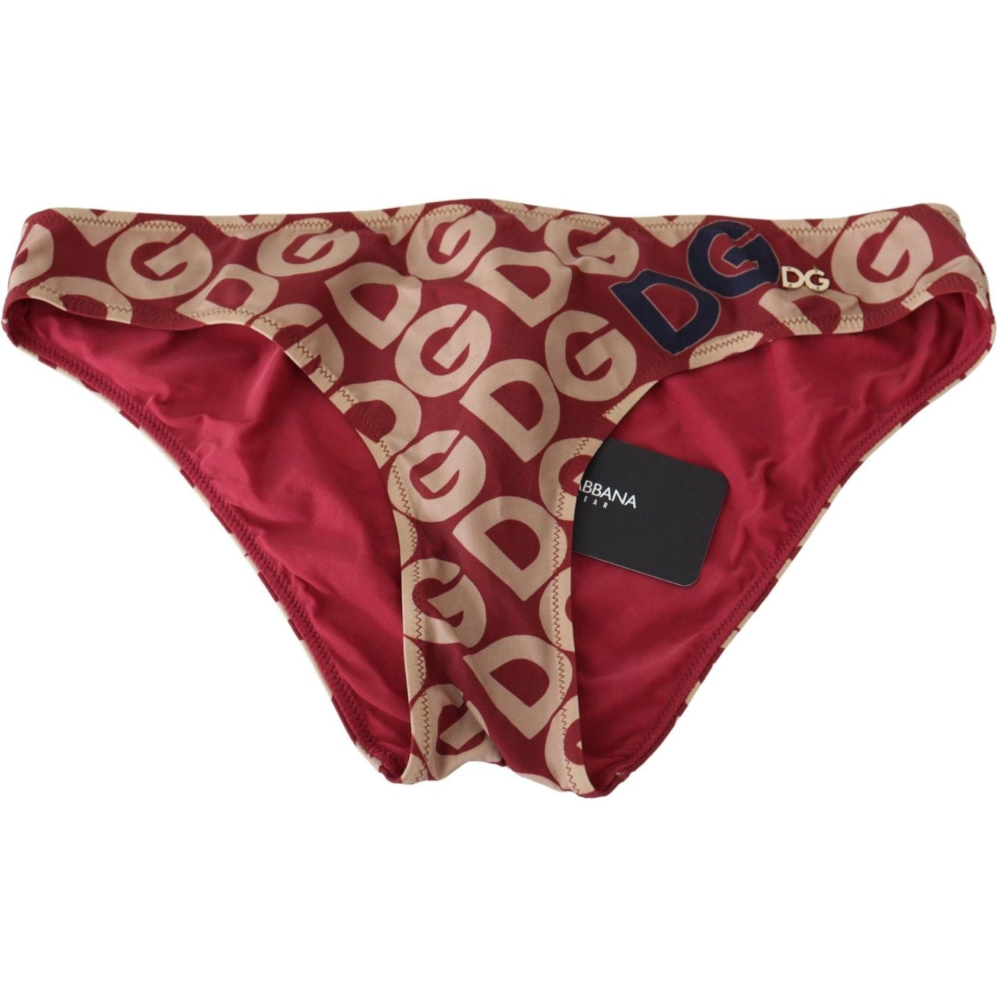 Dolce & Gabbana Multicolor DG Logo Print Bottom Beachwear Bikini Swimsuit Dolce & Gabbana