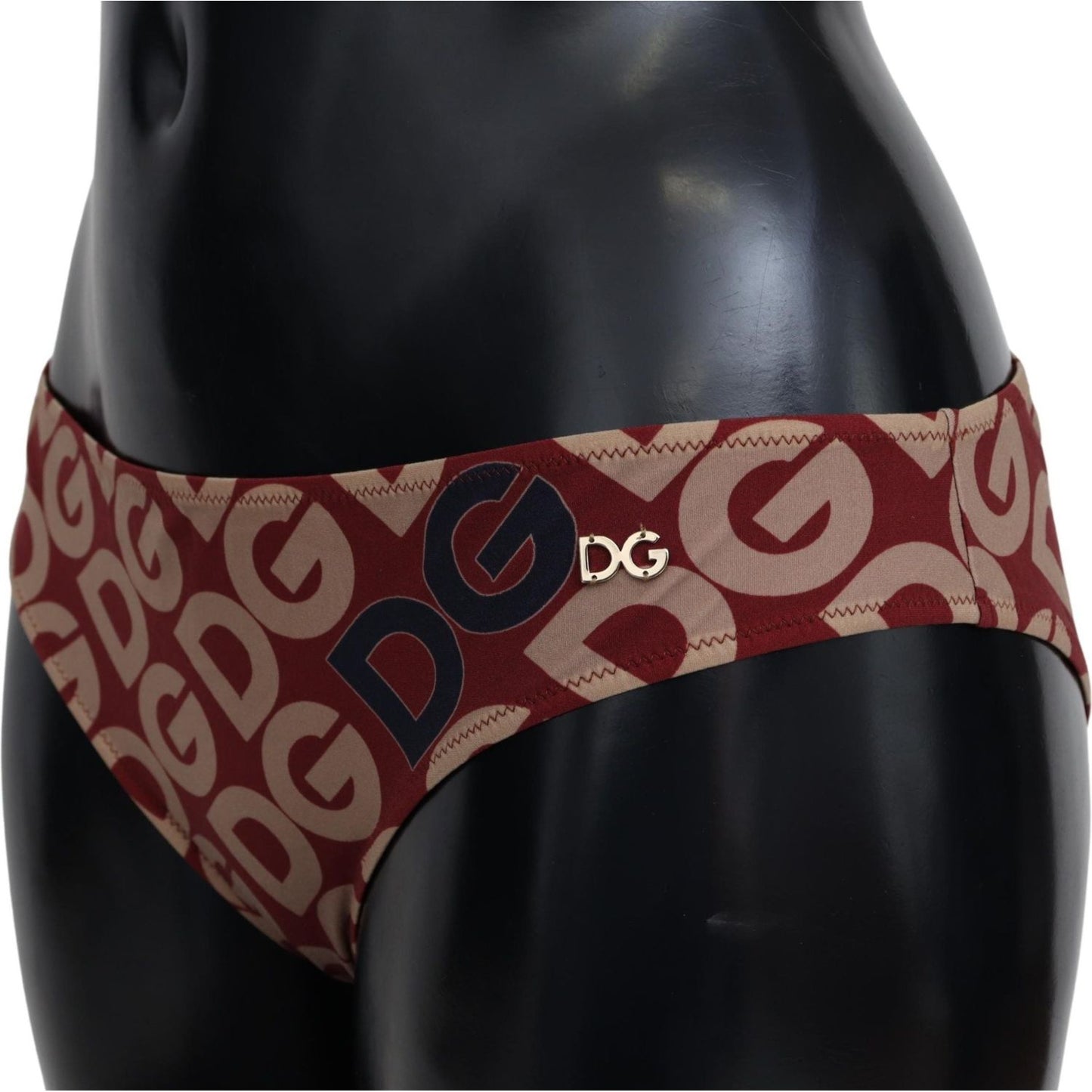 Dolce & Gabbana Multicolor DG Logo Print Bottom Beachwear Bikini Swimsuit Dolce & Gabbana