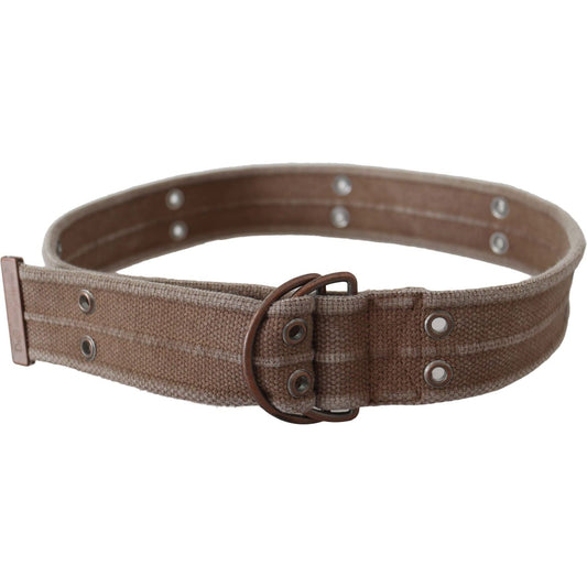Dolce & Gabbana Beige Leather Logo Belt Sling Cintura Buckle Belt Dolce & Gabbana