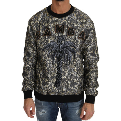 Dolce & Gabbana Multicolor SAMBA Jacquard Palmtree Pullover Sweater Dolce & Gabbana
