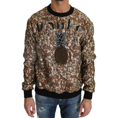 Dolce & Gabbana Multicolor MAMBO Jacquard Pineapple Pullover Sweater Dolce & Gabbana
