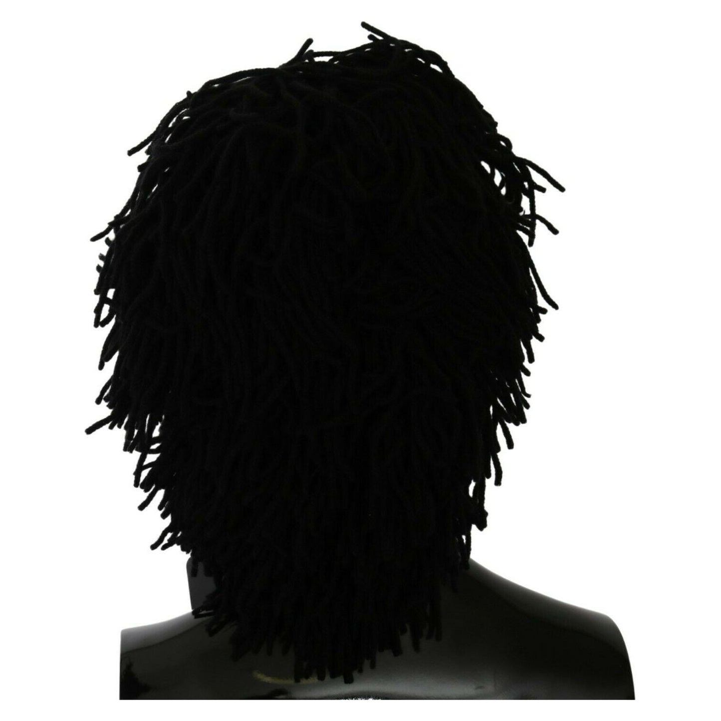 Dolce & Gabbana Black White Knitted Cashmere Animal Design Hat Dolce & Gabbana