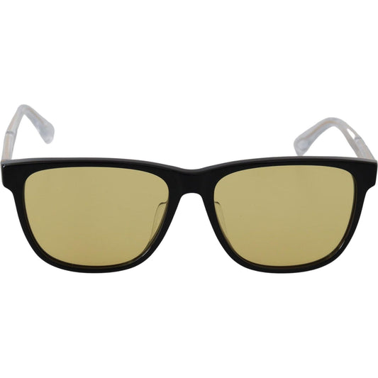 Diesel Black Frame DL0330-D 01E 57 Yellow Transparent Lenses Sunglasses Diesel