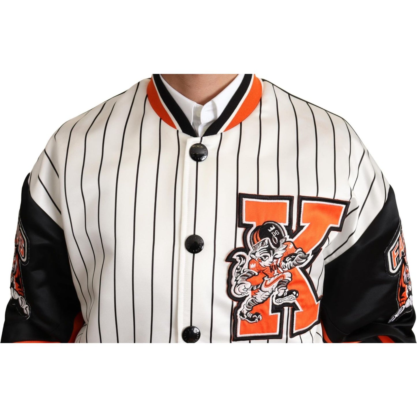 Dolce & Gabbana Multicolor Bomber King Logo #DGMILLENNIALS Jacket Dolce & Gabbana