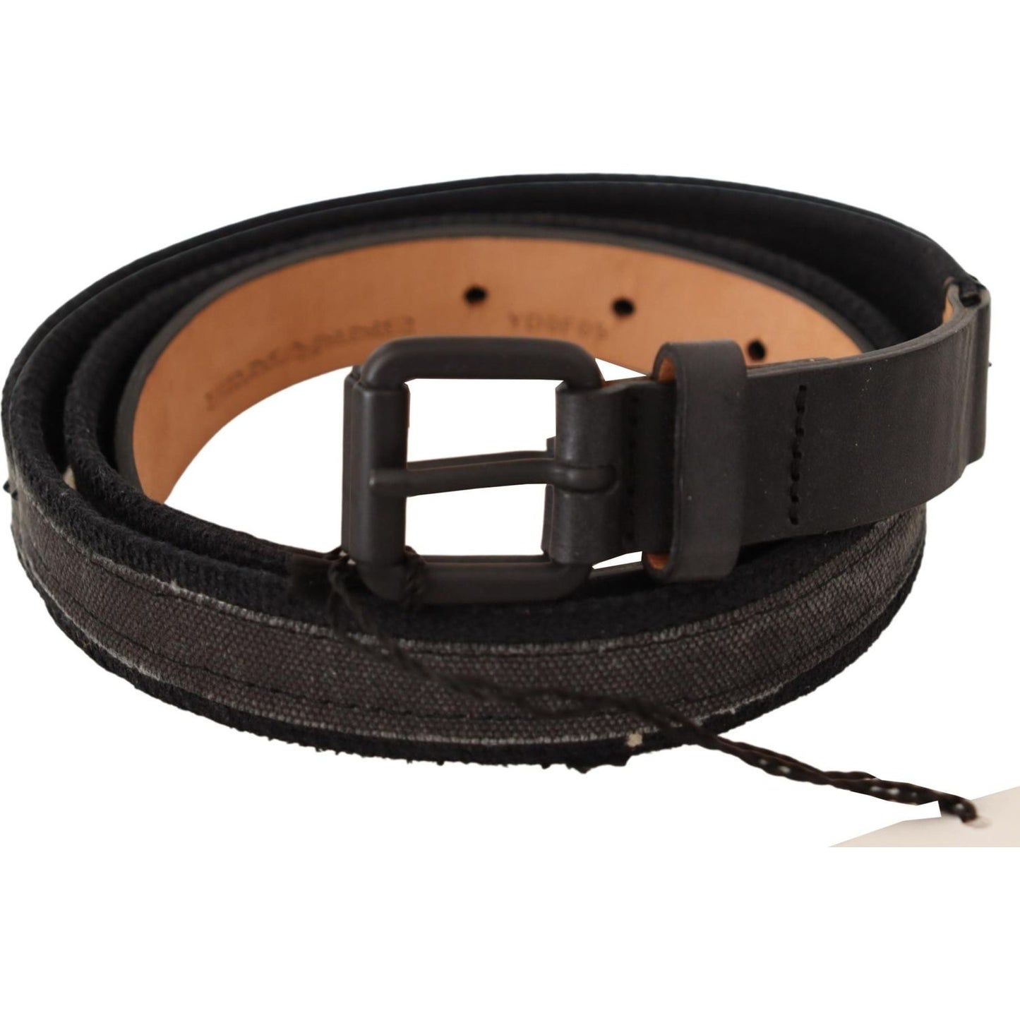 Ermanno Scervino Black Leather Logo Buckle Waist Women Belt Ermanno Scervino