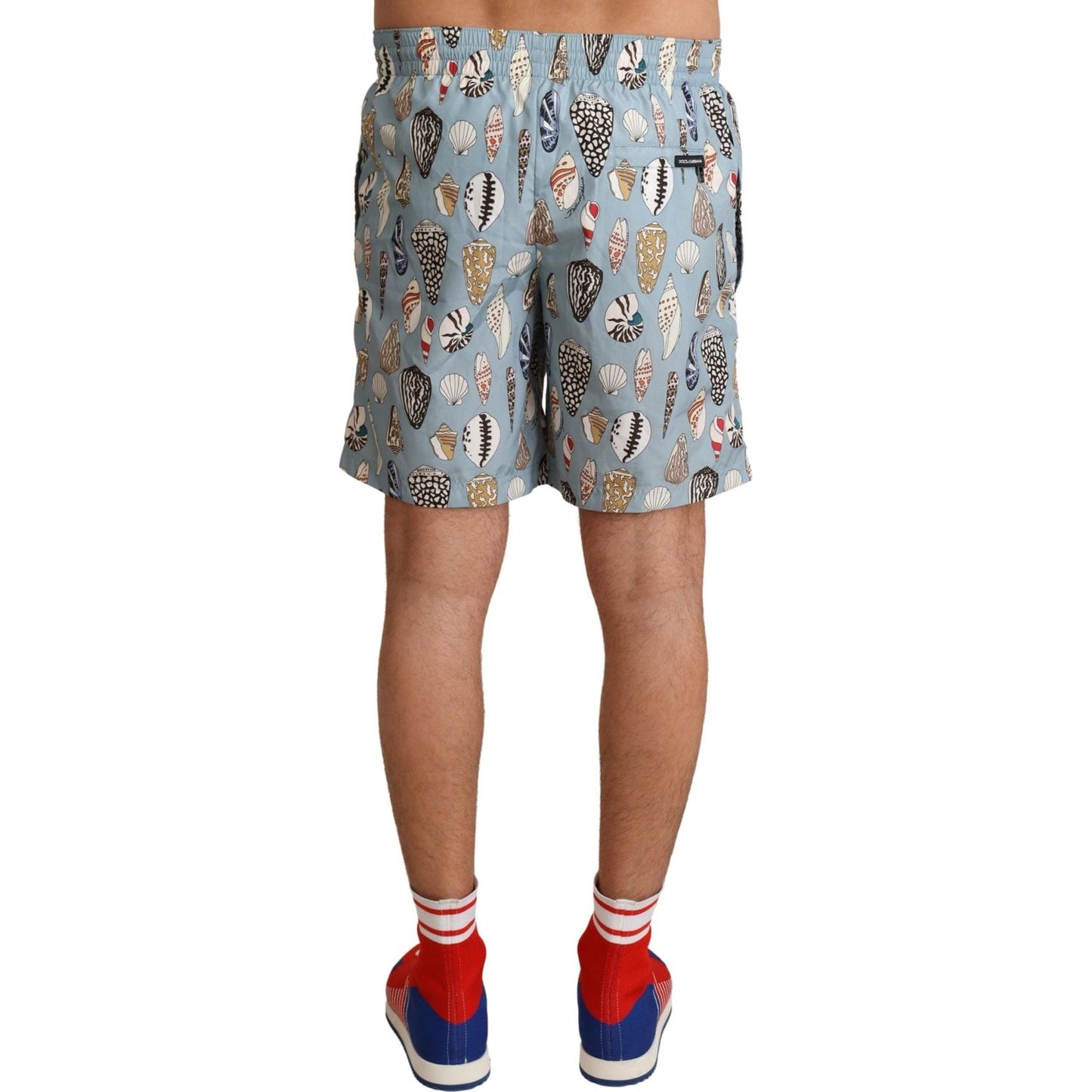 Dolce & Gabbana Blue Seashell Beachwear Swimwear Shorts Dolce & Gabbana