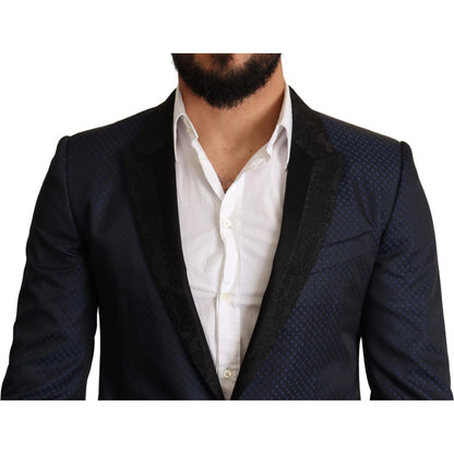 Dolce & Gabbana Blue Wool Slim Fit MARTINI Blazer Jacket Dolce & Gabbana