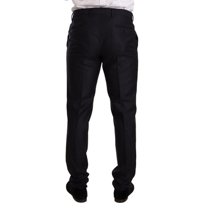 Dolce & Gabbana Blue Pattern MARTINI SLIM FIT 2 Piece Suit Dolce & Gabbana