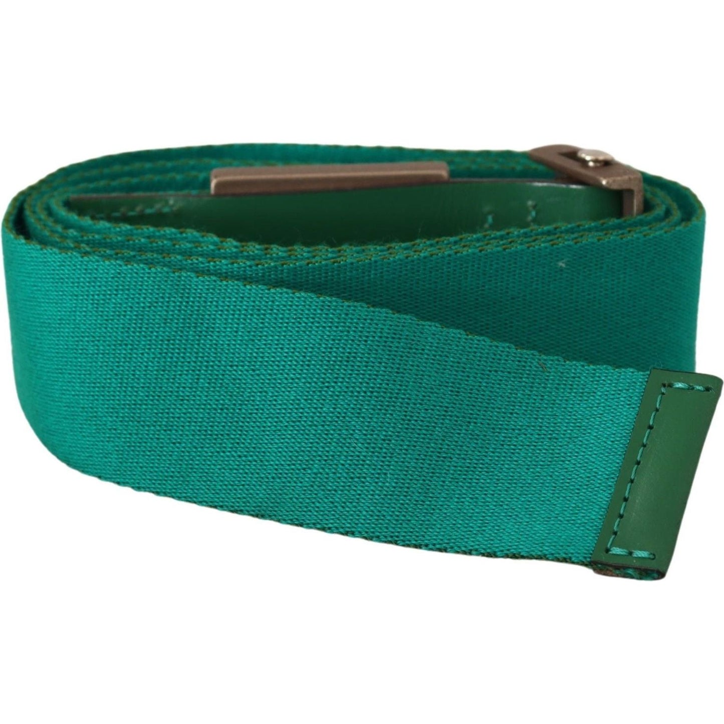 Elegant Green Adjustable Cotton Belt