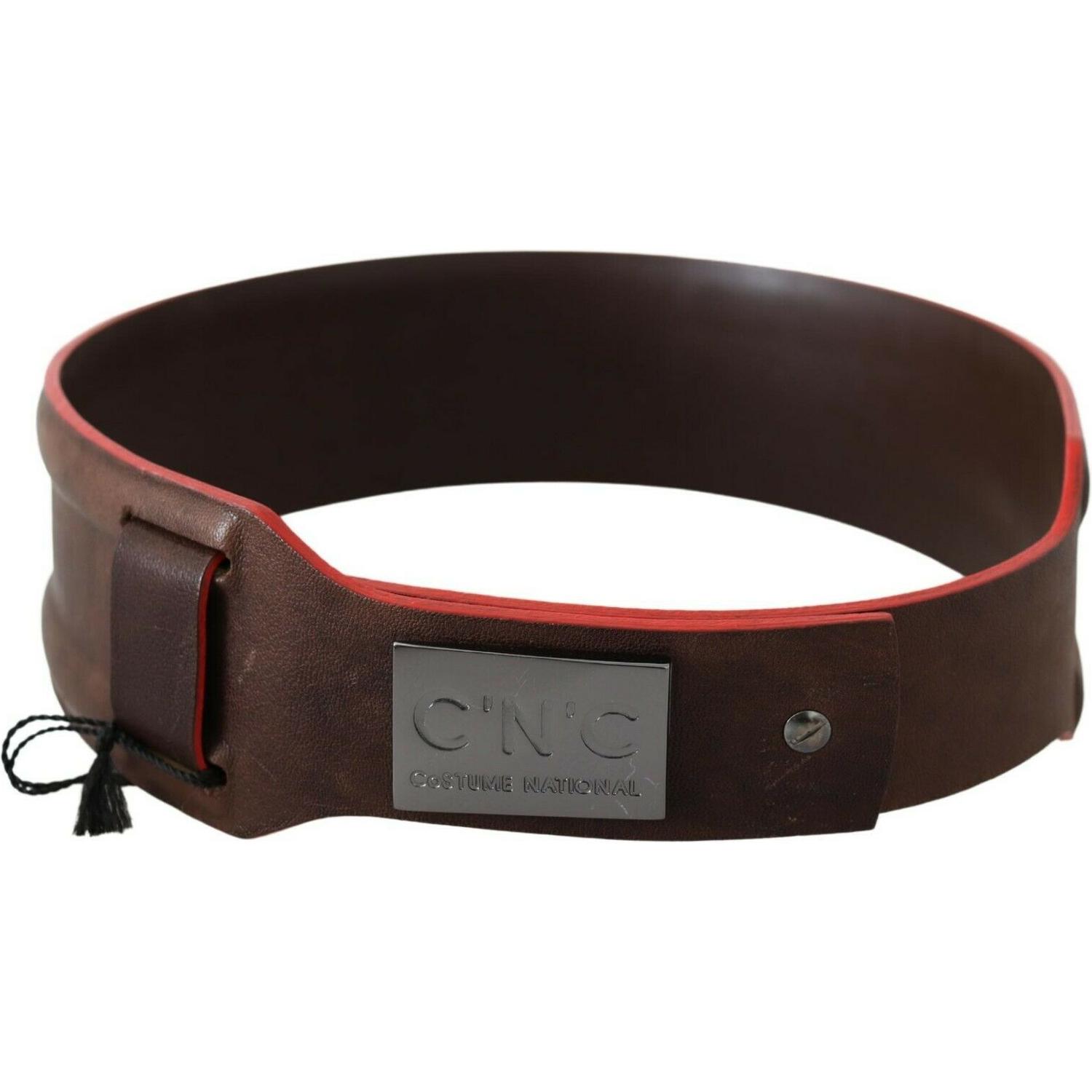 Costume National Dark Brown Genuine Leather Belt