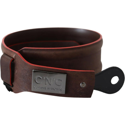 Costume National Dark Brown Genuine Leather Belt Costume National