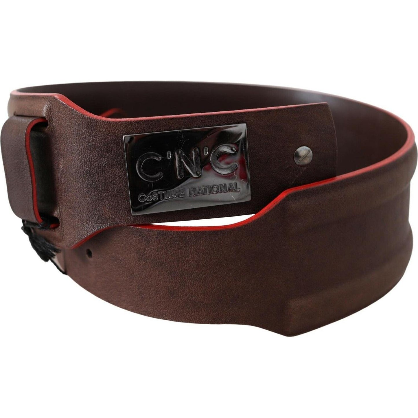 Costume National Dark Brown Genuine Leather Belt Costume National