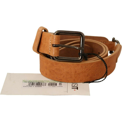 Costume National Light Brown Buckle Waist Belt Costume National