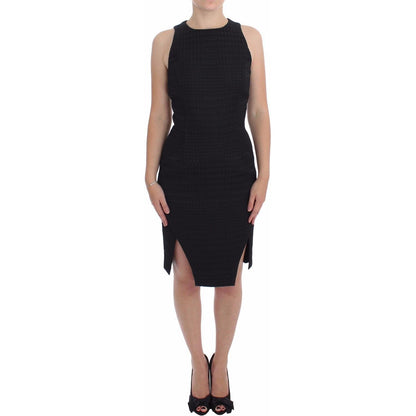 DAIZY SHELY Black Sheath Party Evening Knee Length Dress DAIZY SHELY