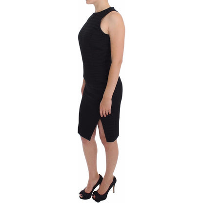 DAIZY SHELY Black Sheath Party Evening Knee Length Dress DAIZY SHELY