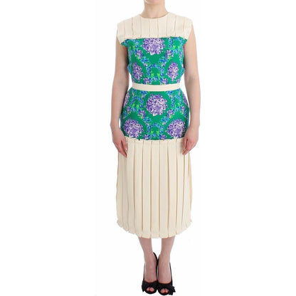 Caterina Gatta Multicolor Dress Gown Floral Sleeveless Gown Caterina Gatta