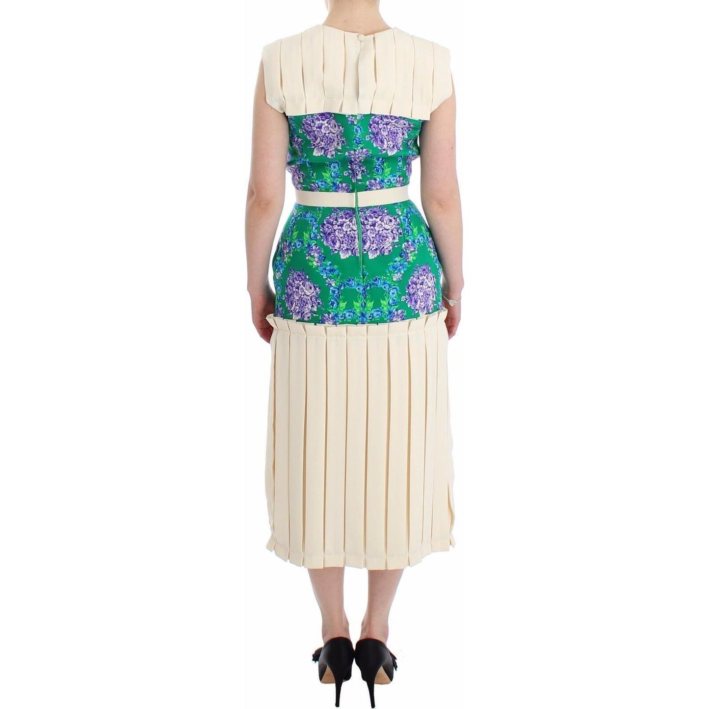 Caterina Gatta Multicolor Dress Gown Floral Sleeveless Gown Caterina Gatta