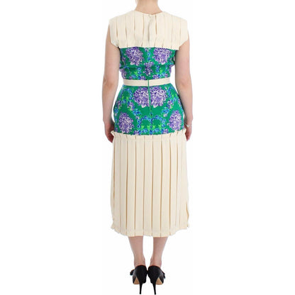 Caterina Gatta Multicolor Dress Gown Floral Sleeveless Gown Caterina Gatta