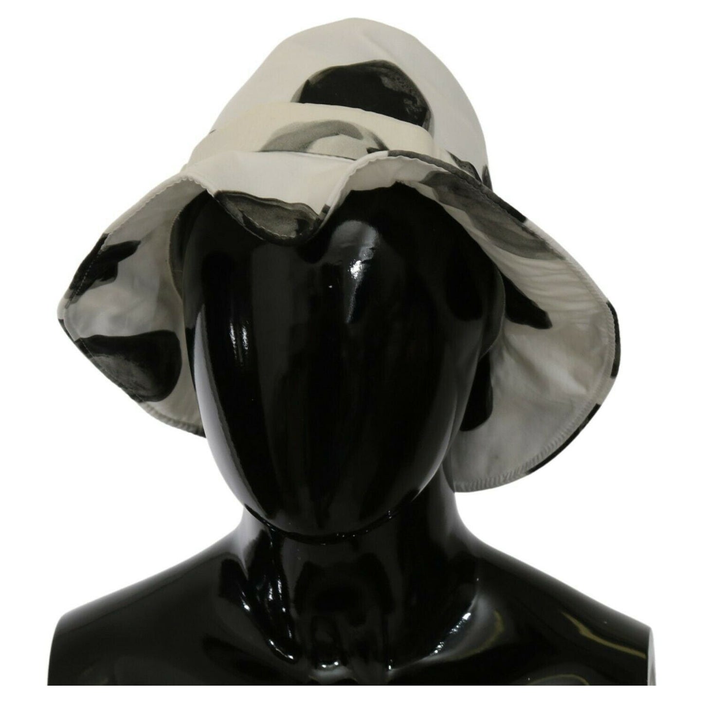 Dolce & Gabbana White Cotton Big Polka Dot Pattern Bucket Hat Dolce & Gabbana