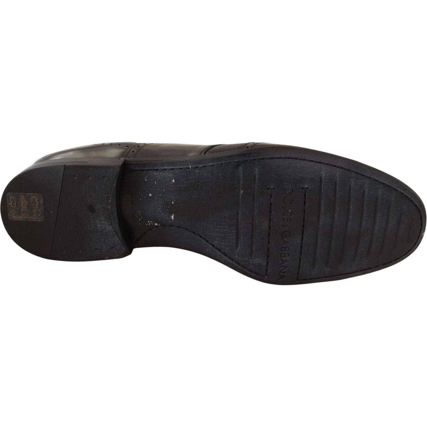 Dolce & Gabbana Brown Lizard Skin Leather Oxford Dress Shoes Dress Shoes