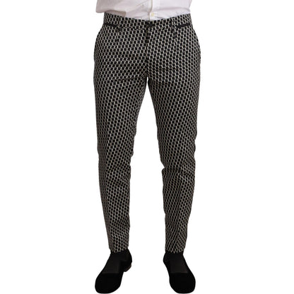 Dolce & Gabbana Black White Check 3 Piece Set MARTINI Suit Dolce & Gabbana