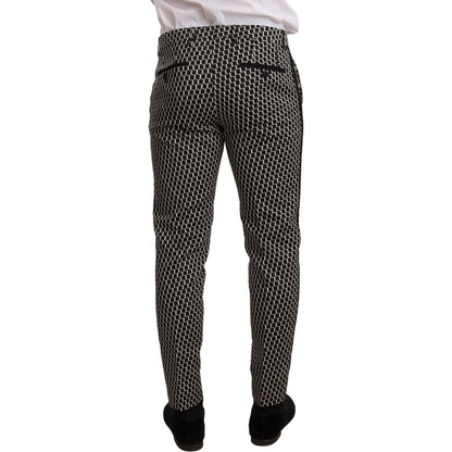 Dolce & Gabbana Black White Check 3 Piece Set MARTINI Suit Dolce & Gabbana