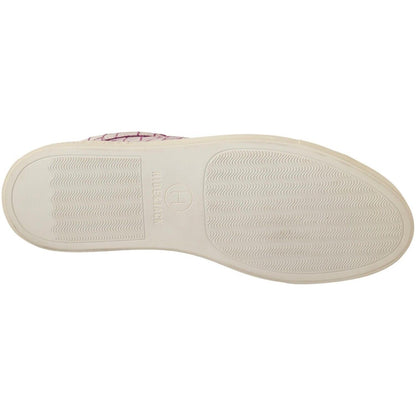 HIDE & JACK White Bordeaux Leather Casual Lace Up Sneakers Shoes MAN SNEAKERS