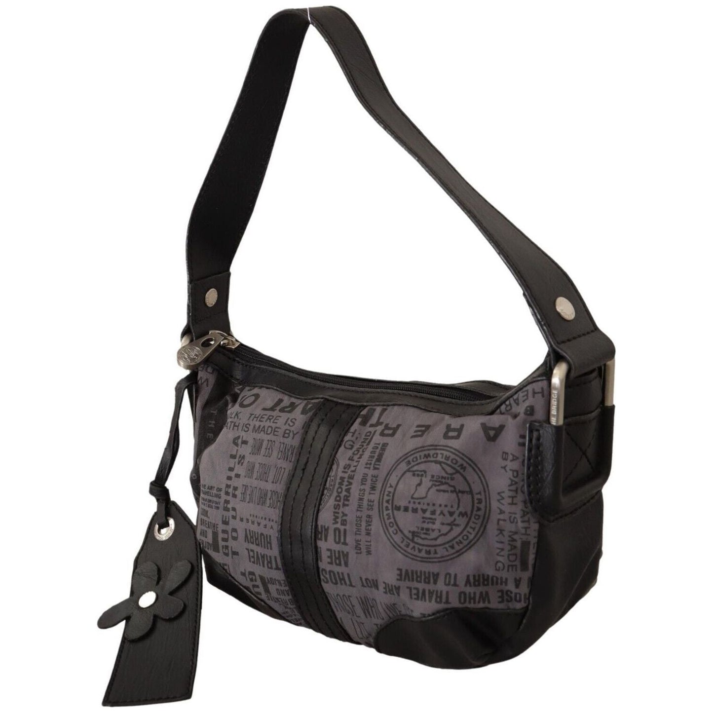 WAYFARER Gray Printed Handbag Shoulder Purse Fabric Bag Shoulder Bag